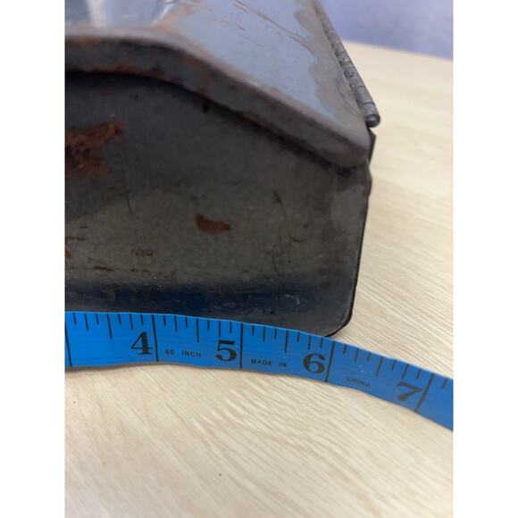 Vintage 1950's Craftsman "Crown Top" Low Tombstone Portable Tool Box Old Toolbox - Picture 12 of 12